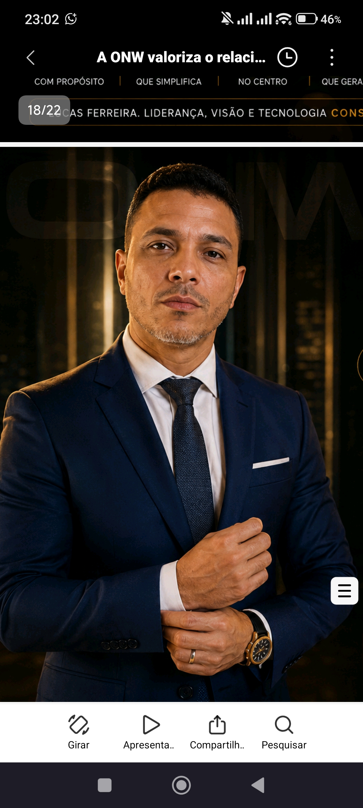 Marcio Pereira, consultor credenciado ONW